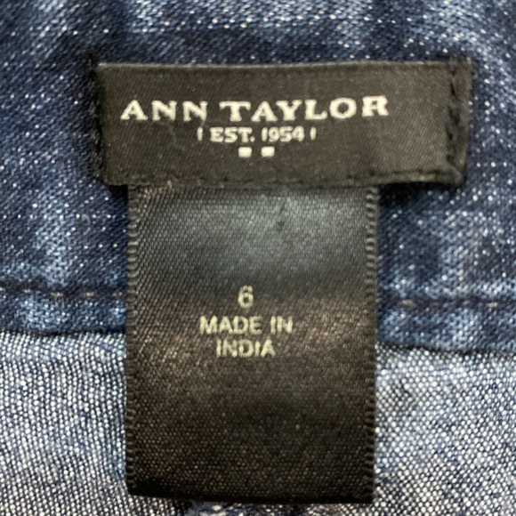 Ann Taylor Blue Jean Skirt Size 6 - Picture 8 of 12